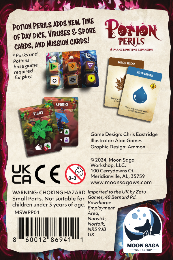Parks & Potions + espansione Potion Perils - bundle- inglese